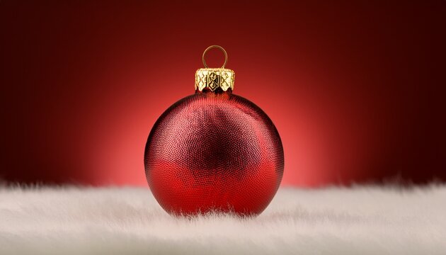 Enfeite Natal Bola Vermelha