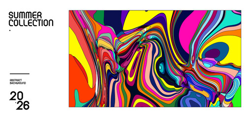 Colorful Abstract Art Design for Summer Collection 2026