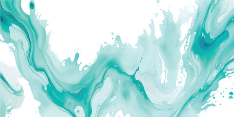 Abstract blue background with flowing lines and wave shapes, a concept of water and ocean art © FSompa