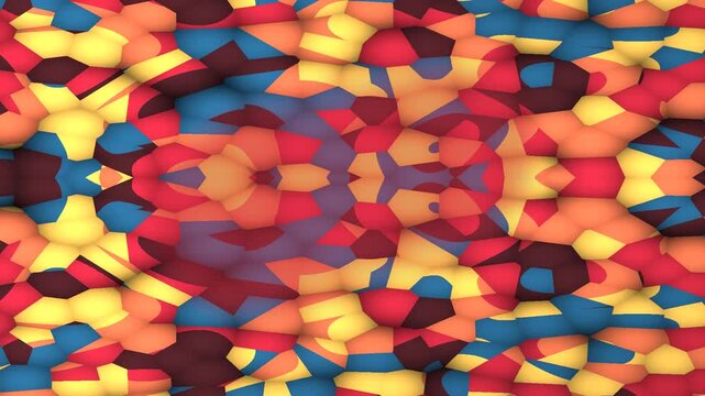 Abstract colorful bumpy geometric background pattern
