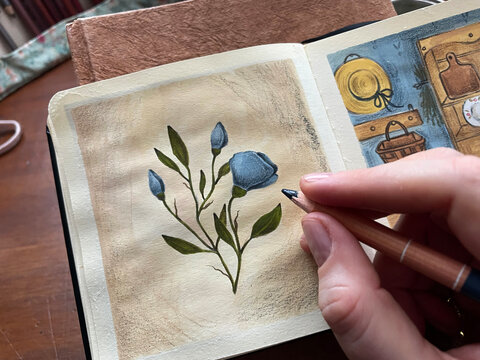 Drawing a flower