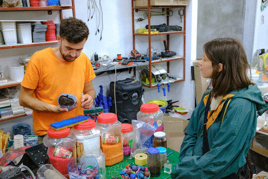 customer makes an order