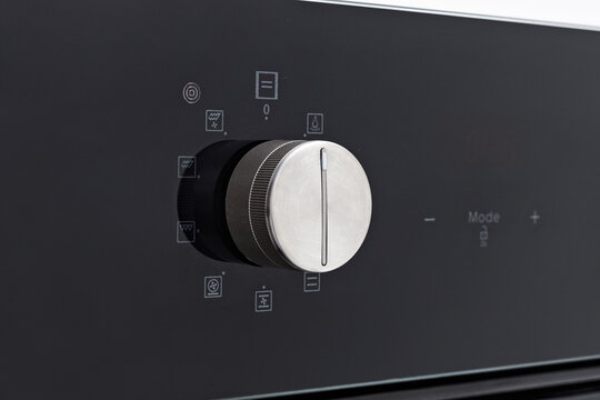 Black Electric Oven Control Panel