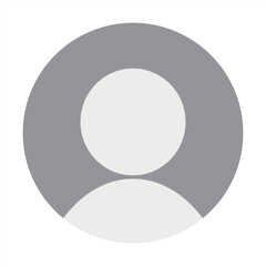 Round blank avatar photo placeholder icon