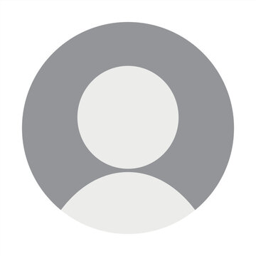 Round blank avatar photo placeholder icon