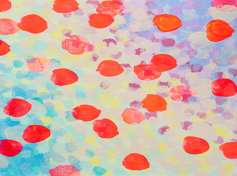 Rainbow watercolor brushstroke pattern with text space