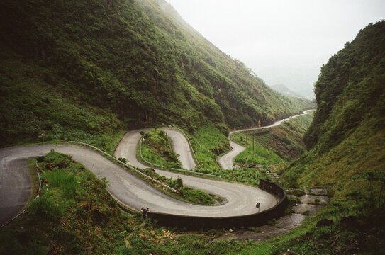 Scenic Mountain Pass on the Ha Giang Loop