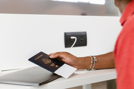 Preparing to Travel Airport Passport Ticket