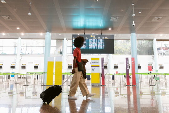 Airport Passenger Walking Check-In