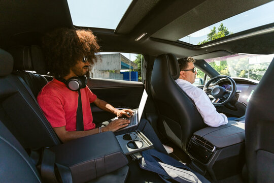 Driver and Passenger Luxury Conversation 