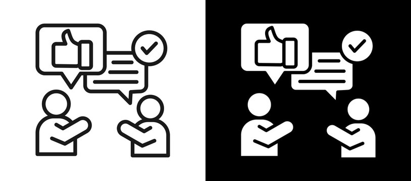 Clear Communication Whiteblack icon