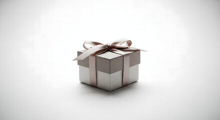 Elegant Gift Box with Ribbon Bow - A Symbol of Generosity and Celebration