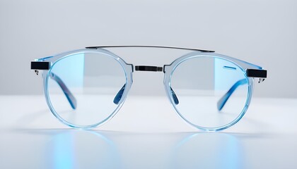 インターフェースと背景が見えるスマートグラス体験のARビジョン