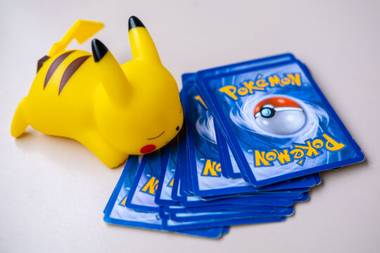 Pokemon Trading Card Game,kawaii Yellow Pikachu figurine, playful pop culture collectibles, nostalgic collectible nintendo gaming toy Pok&eacute;mon memorabilia fans and collectors, and casual decorators