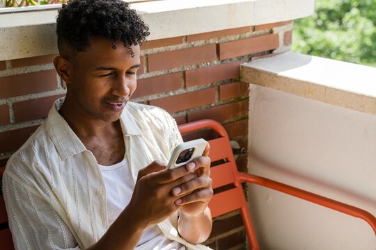 man using mobile phone 