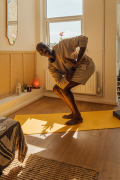 Chair Pose Yoga at Home