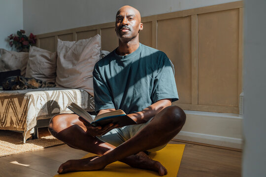 Reading and meditation at home