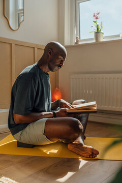 Reading and meditation at home