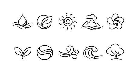 Obraz premium Communication, messaging flat icon set. Chat, social media, network symbols collection