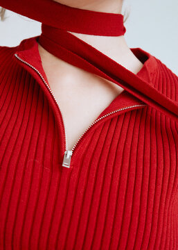 Red color fashion detail 