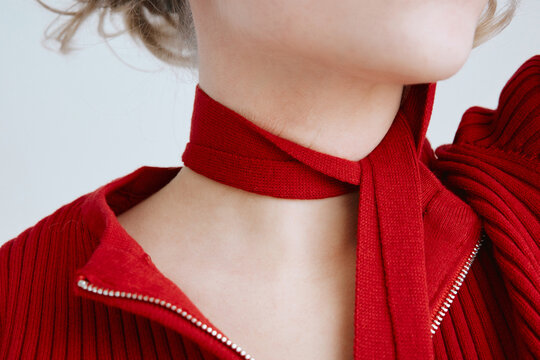 Woman in scarf