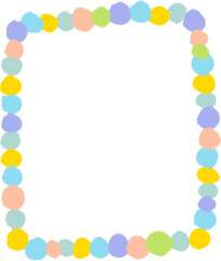 frame of colorful leaves