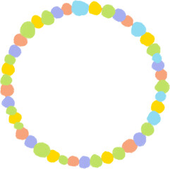 frame of colorful leaves