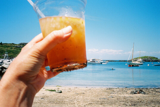 Cold Drink at the Beach