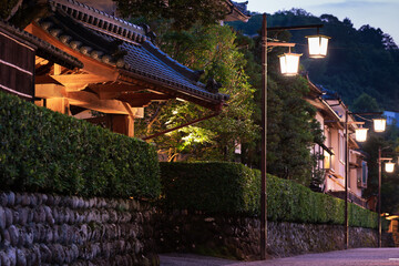 修善寺温泉街の夜景