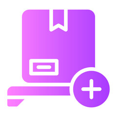 Obraz premium add gradient icon