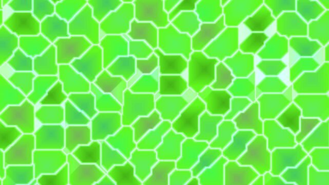 Vibrant Lime Green Mosaic Pattern Motion Graphic Video Background