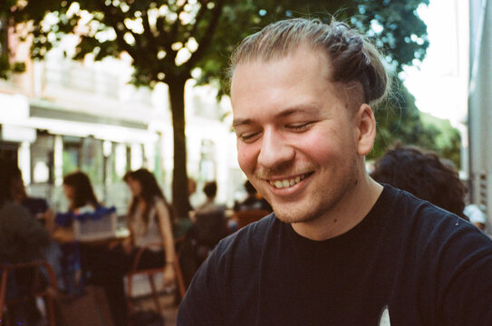 Young person smilingn enjoys Time Outdoors 