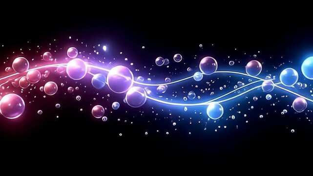 In an enchanting display, ethereal streams of colorful orbs glide effortlessly, while floating vitamin particles swirl in unison, orchestrating a captivating rhythm that enchants the senses,