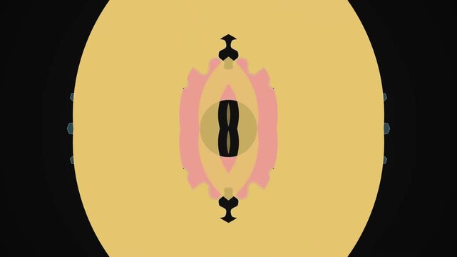 Number 8 Icon Motion Graphic Video Background
