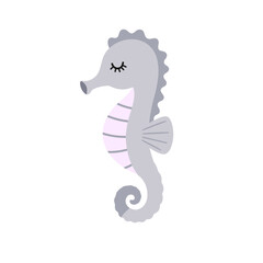 Obraz premium Cute pastel marine life illustration bundle with friendly cartoon characters, great for scrapbooking