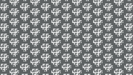 monochrome geometric tile seamless pattern background vector design