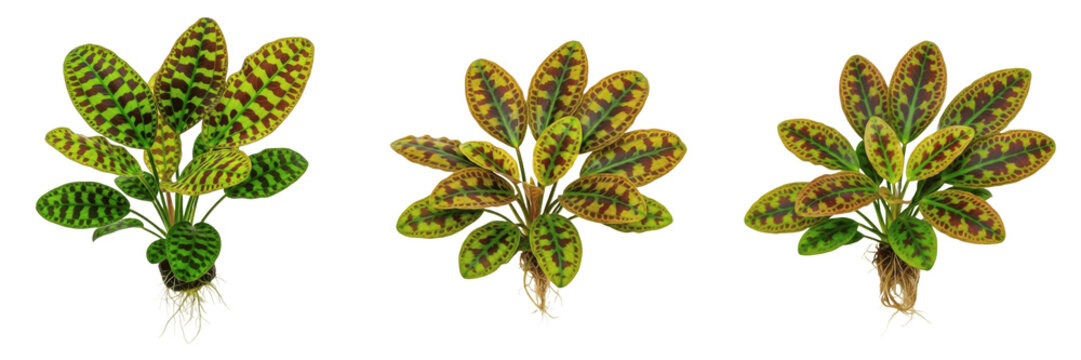 Echinodorus ozelot aquarium plant isolated on white background, tropical freshwater planted tank, low light aquarium greenery, decorative aquatic fern, slow-growing aquarium plant, aquascaping Amazon 