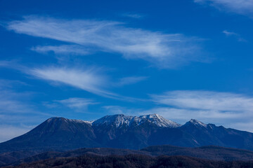 御嶽山　岐阜県 高山市 朝日町 鈴蘭高原から