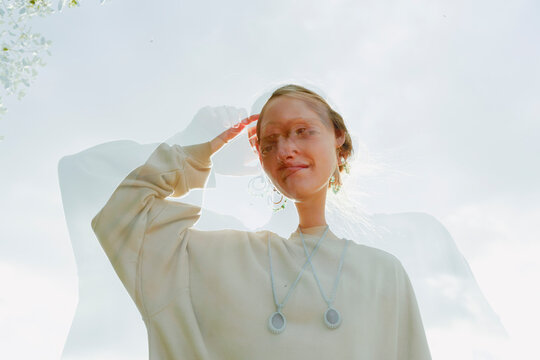 Double Exposure Ethereal Portrait