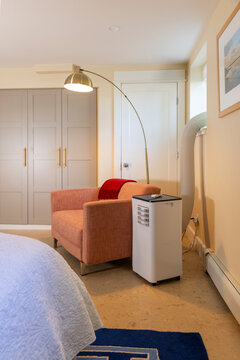 Mobile Air Conditioner unit in Apartment nobody