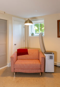Mobile Air Conditioner unit in home