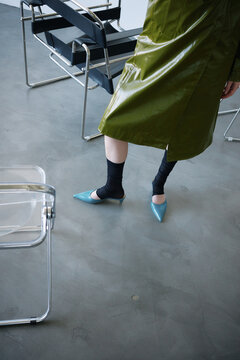 Modern fashion anonymous model