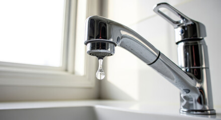蛇口から滴る水滴：水道の故障やパッキンの劣化による水漏れのトラブル