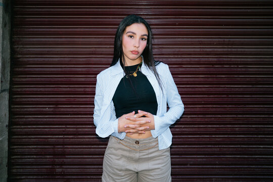 Confident Portrait on Urban Background