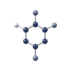 Obraz premium Toluene molecular structure illustration