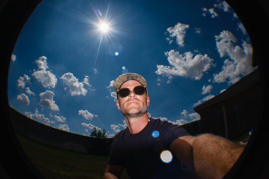 Lo-Fi Fisheye Selfie