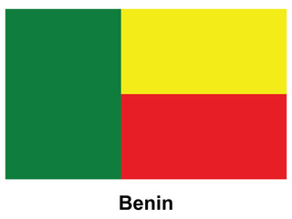 Obraz premium National flag of Benin with vibrant colors and clear design elements