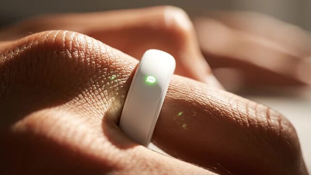 Hand Holding White Pill Closeup Shot.