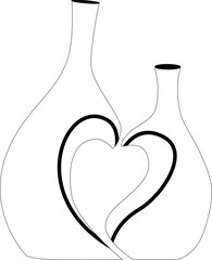 Minimalist Floral Vase Element Set