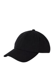 Fototapeta premium Black baseball cap isolated on transparent background
